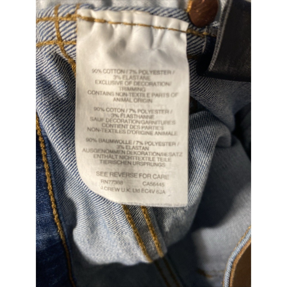 Madewell Button Fly 10" High Rise Skinny Jean Women Sz 27 Medium Wash Distressed - Picture 7 of 9